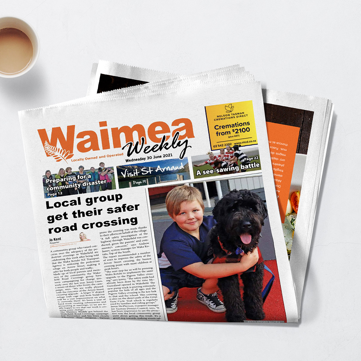 Waimea Weekly with coffee